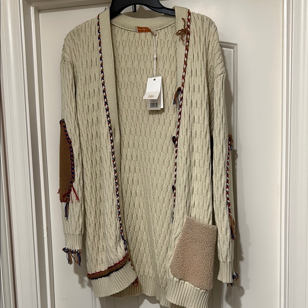 Beige Women's Sweater with Pockets